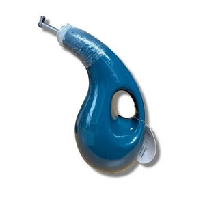 Rachael Ray Blue Stoneware Olive Oil Bottle Dispenser 24oz